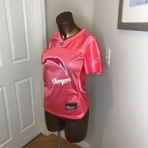 NFL chargers jersey pink female size M